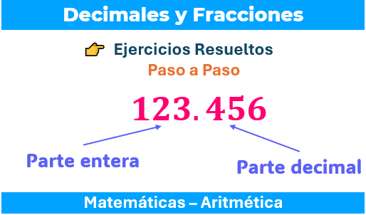 Decimales y Fracciones - Ejercicios Resueltos