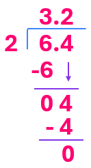división decimal