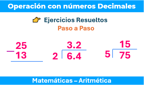 Operaciones con Números Decimales