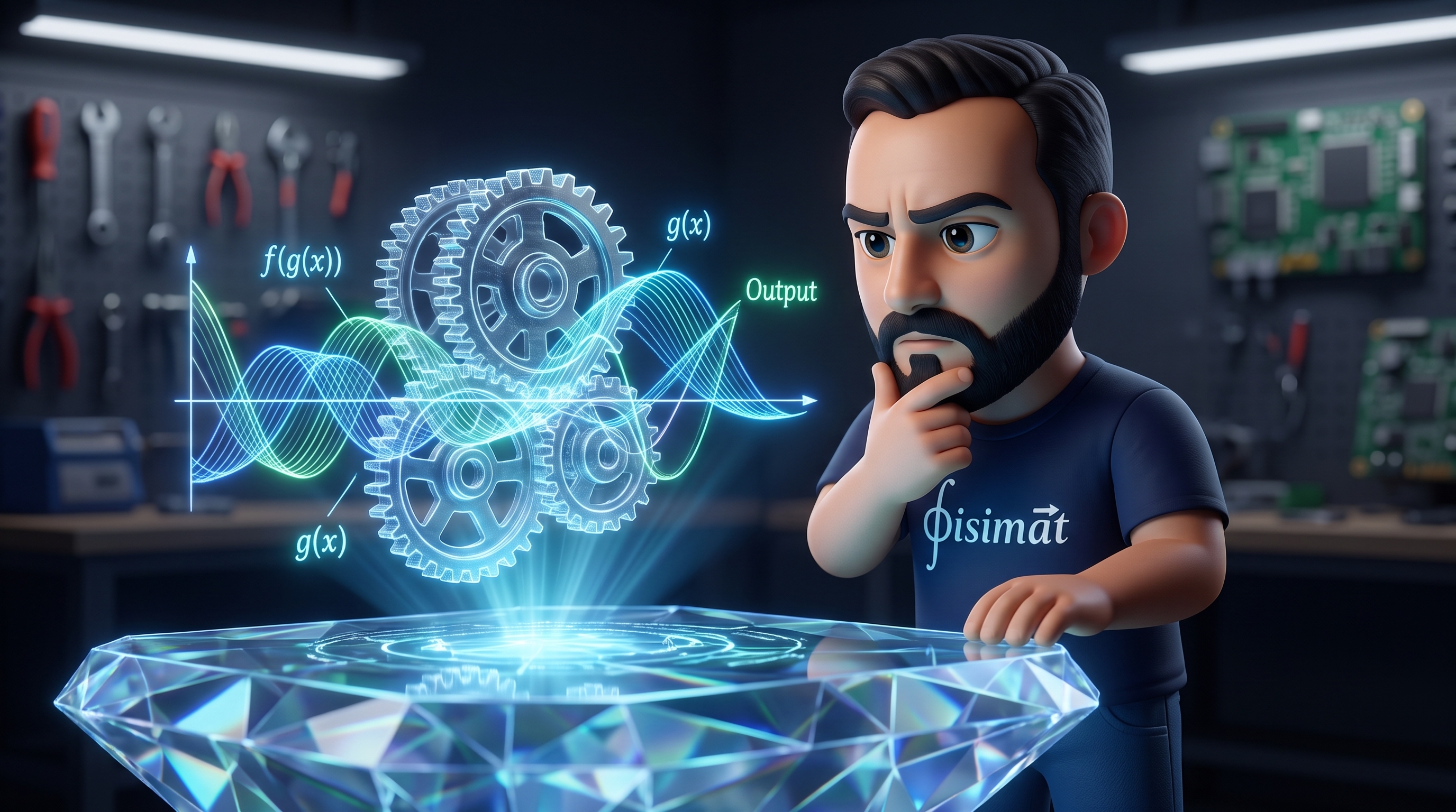 Regla de la Cadena en Derivadas - Explicación 3D Fisimat