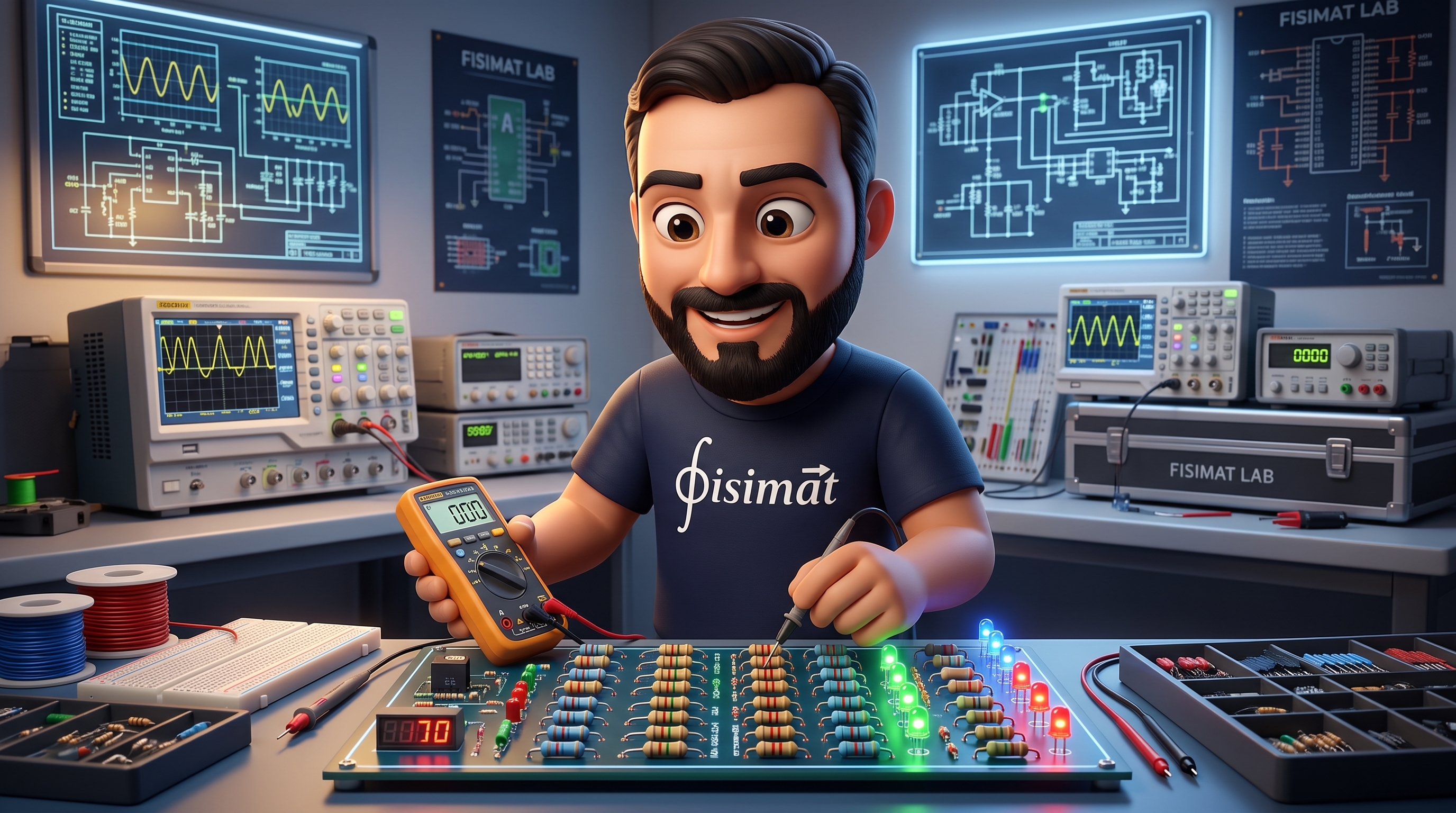 Circuitos Mixtos de Resistencias - Explicación 3D Fisimat