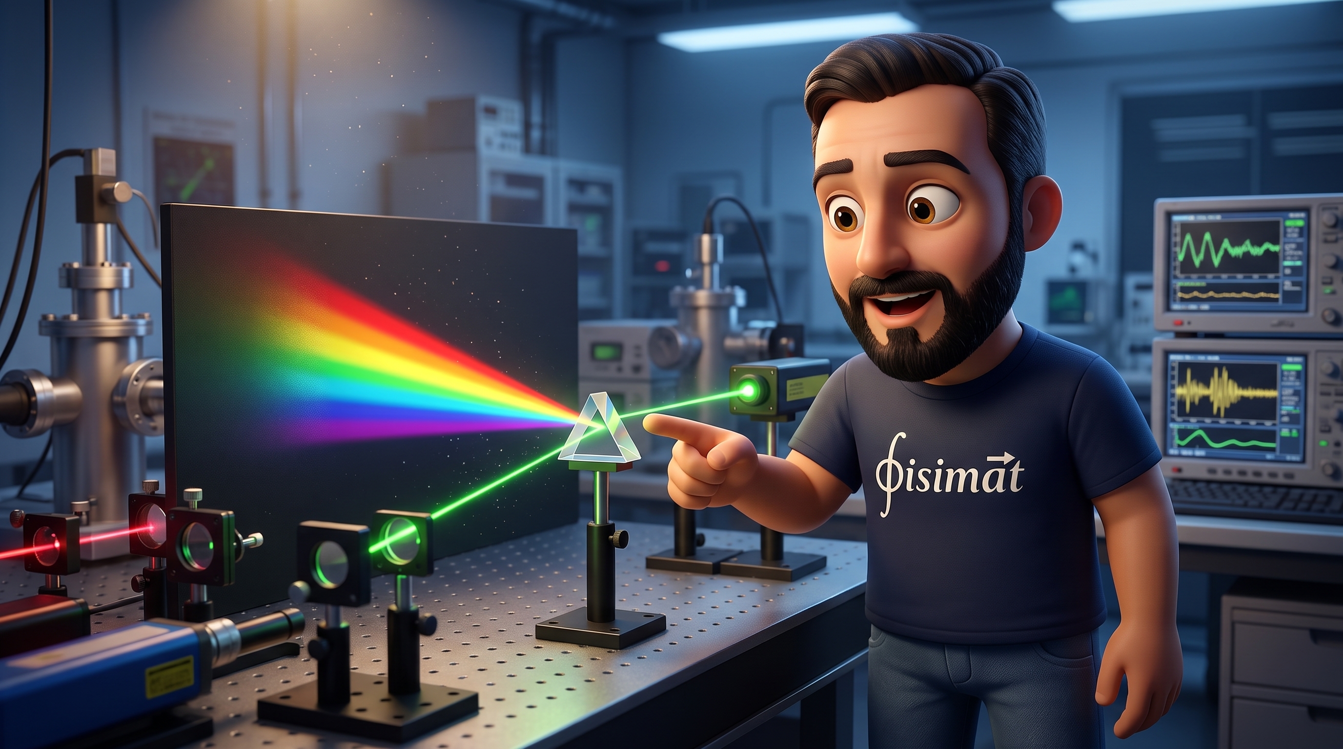 Ley de Snell y Refracción de la Luz - Explicación 3D Fisimat
